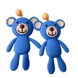 Adorable Big Blue bear 🐻 Earrings